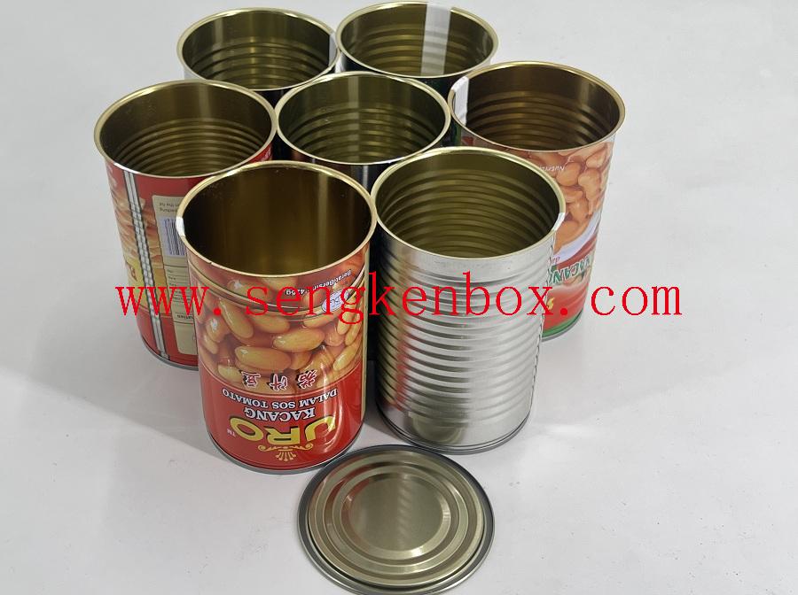 Round Peanut Packaging Tinplate Canister