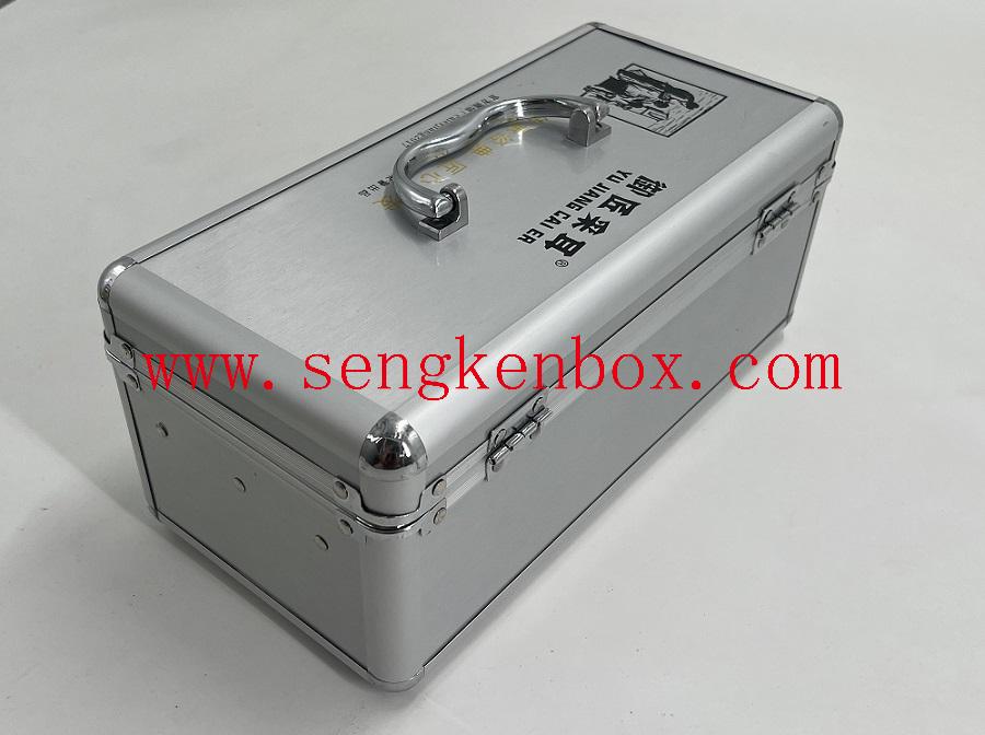 Aluminum Wine Box AL Alloy Luggage Toolbox Shockproof Kit Packaging Case