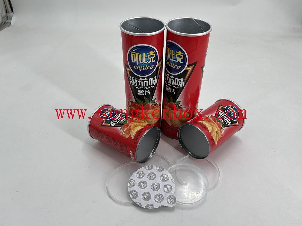 Paper Tube with Plastic Lid