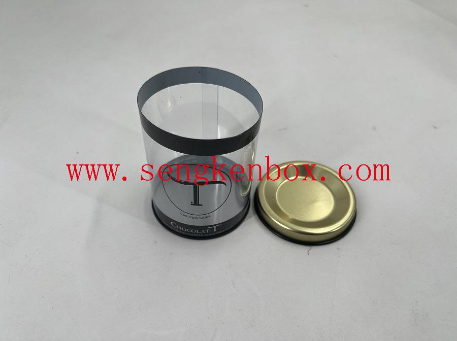 Cylinder Plastic Tube with Tin Lids