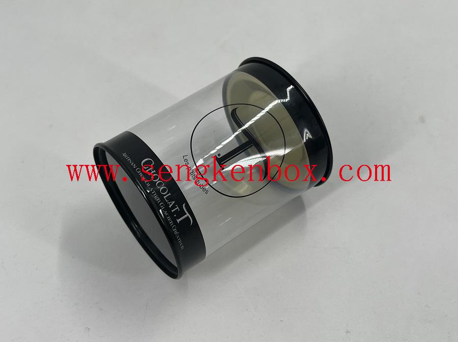 Cylinder Plastic Tube with Metal Cover