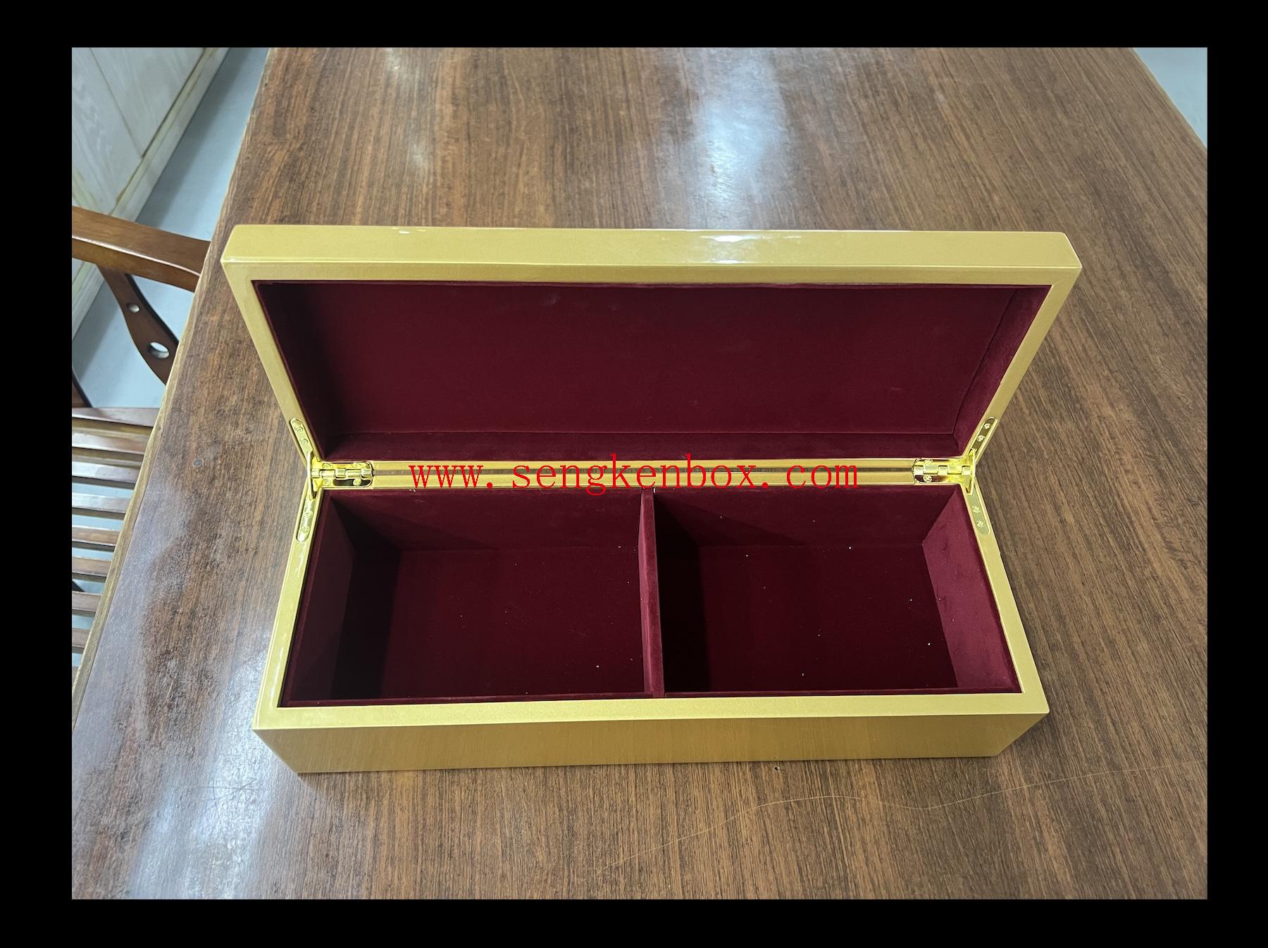 MDF Wooden Gift Box with Two Dividers