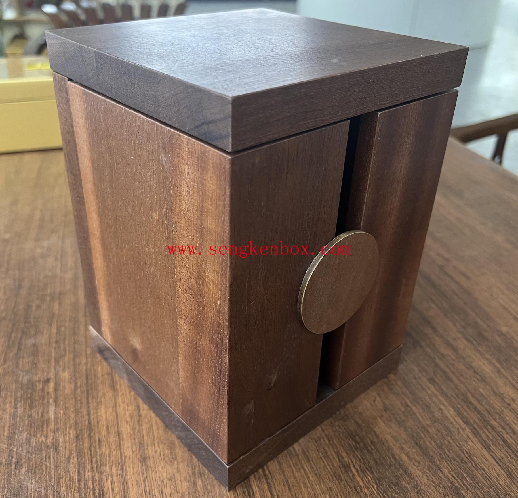 Display Wood Gift Box with Double Door