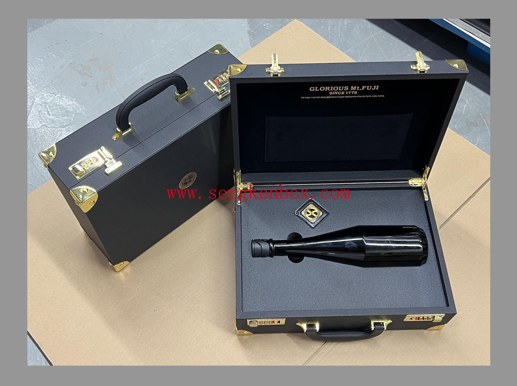 Wine Packaging Leather Box with Digital Locks