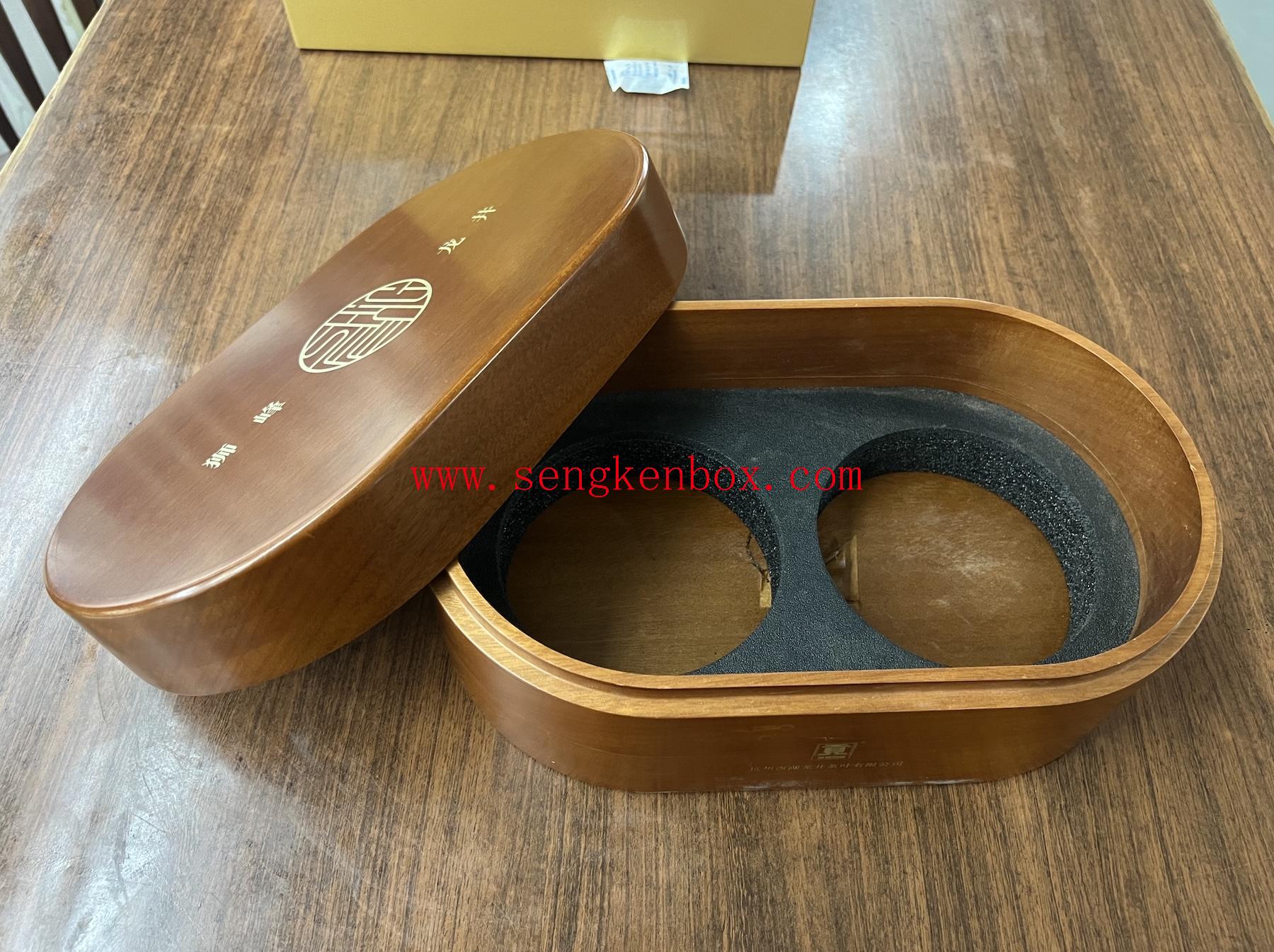 Oval Wooden Packaging Gift Box