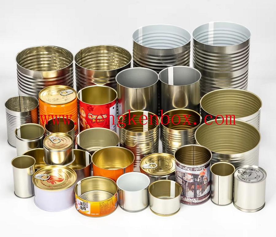 Tin cans for food canning