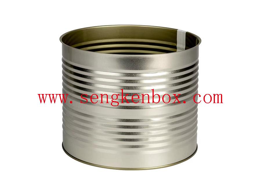Tin can without lid