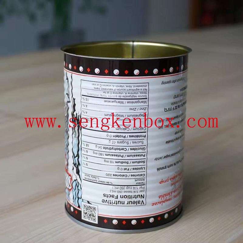 Tin spice can with custom print