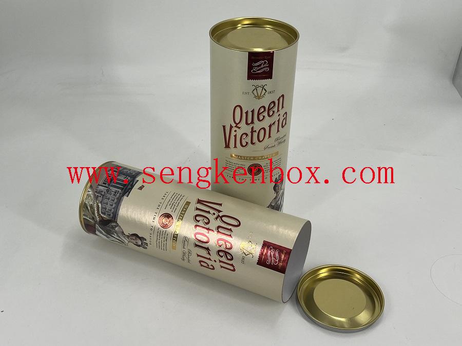 cylinder round tube gift box for stemless wine glass