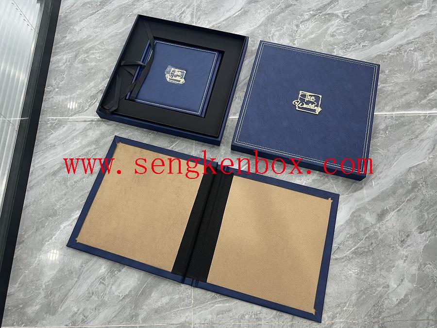 jewlery leather box with logo round