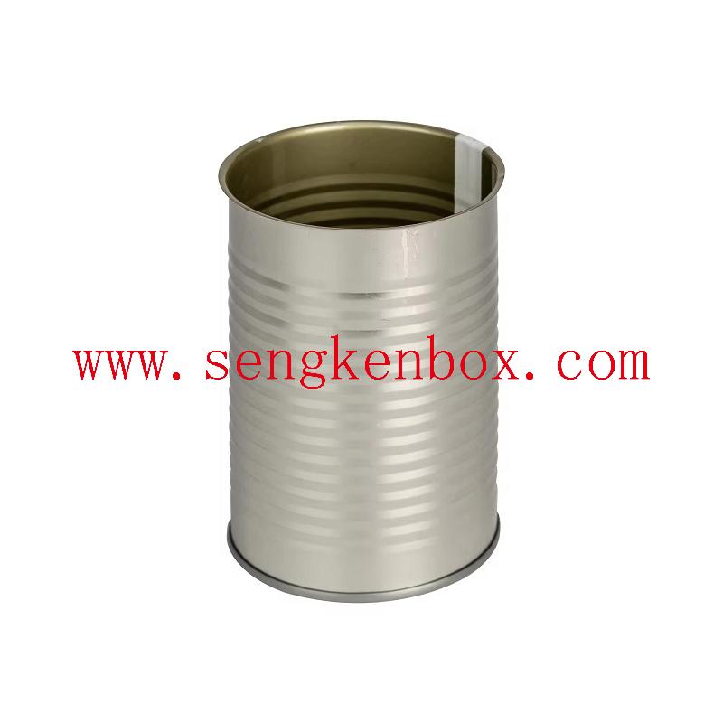 Round silver cosmetic lid tin cans