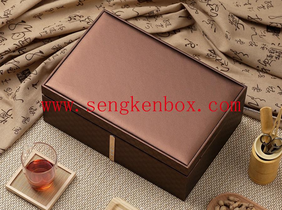 luxury pu leather jewelry box for earrings