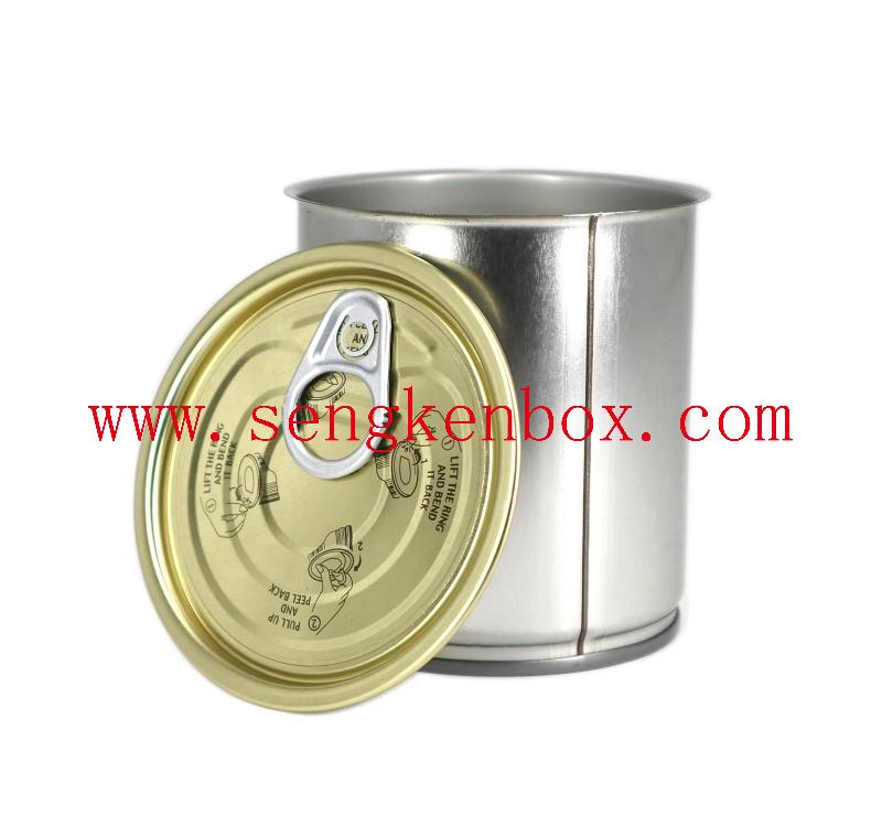 Tin can with lid