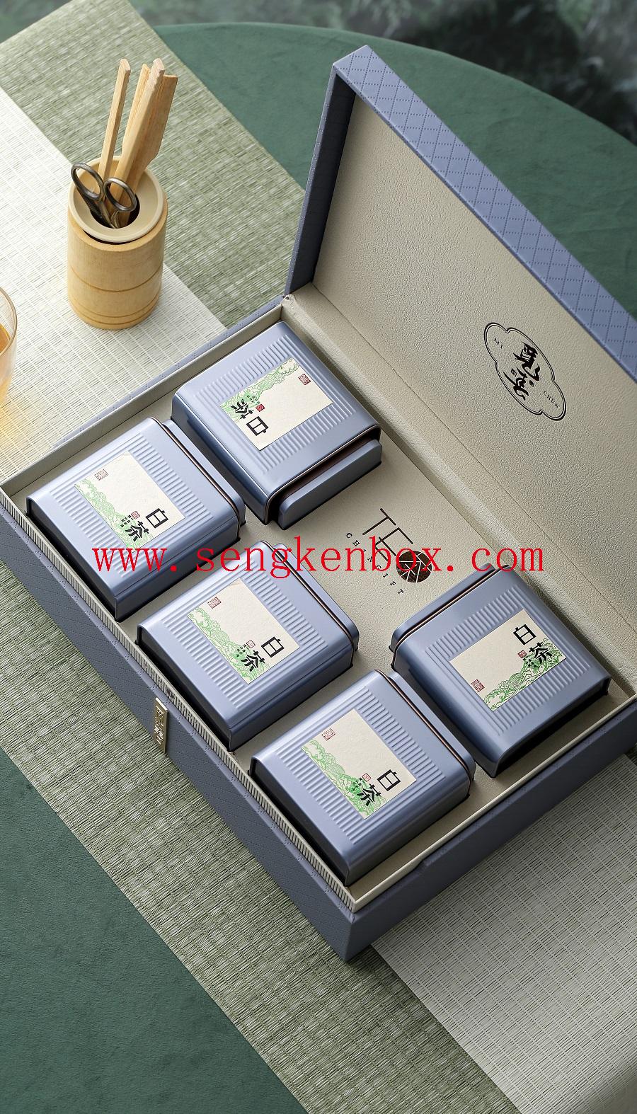 chinese green tea tin box