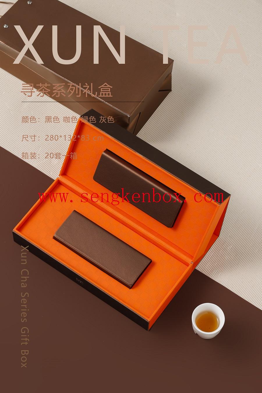 box leather packaging