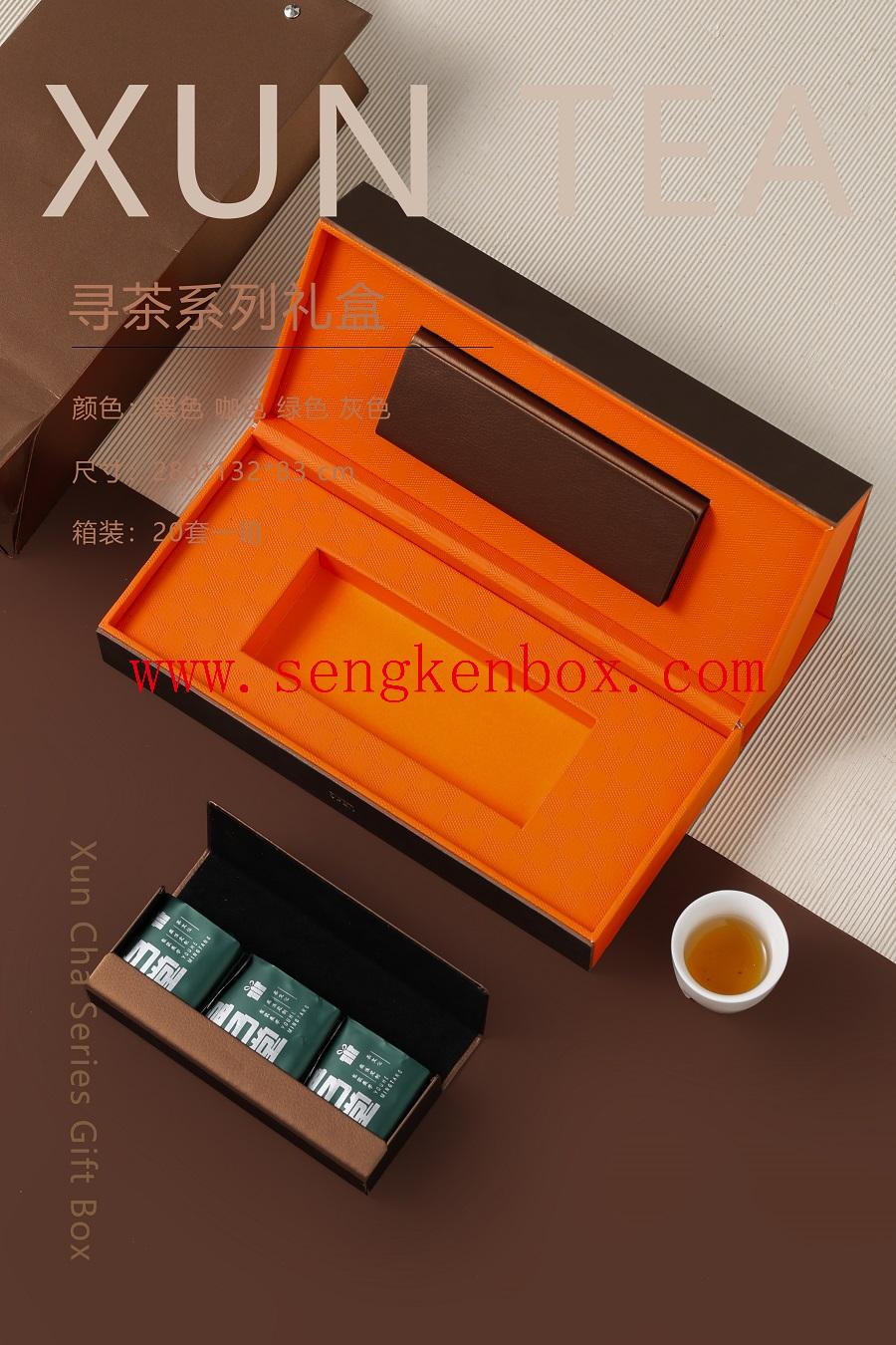 wooden box tea set