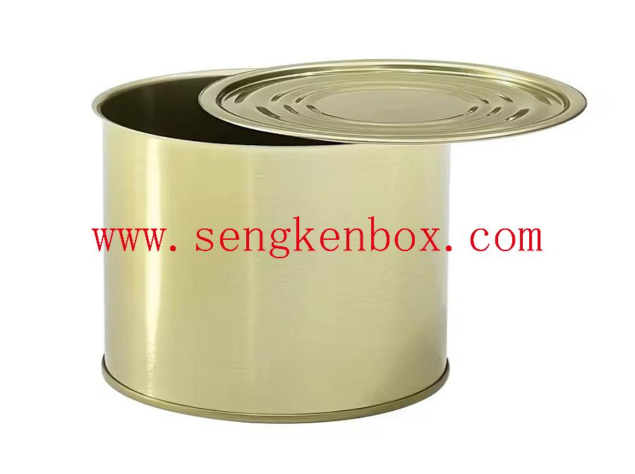 Empty storage pot cream metal aluminum tin can