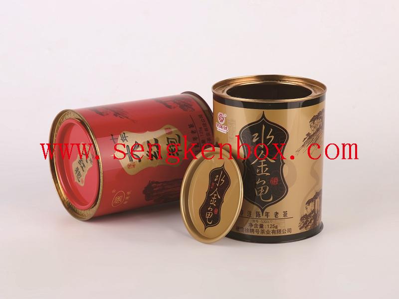 Food Grade Airtight Round Matte Tins