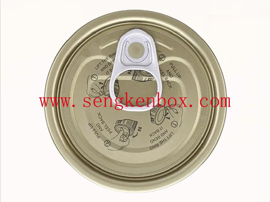 easy open ends lid tin plate transparent clear pla