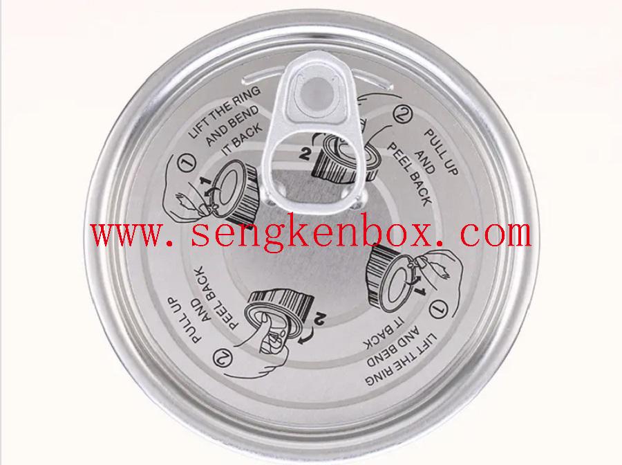 pet plastic jar pull ring lid is easy to pull open