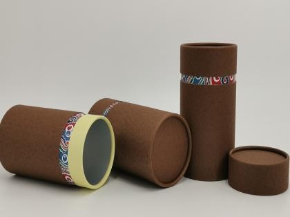 Brown Kraft Paper Tea Canister