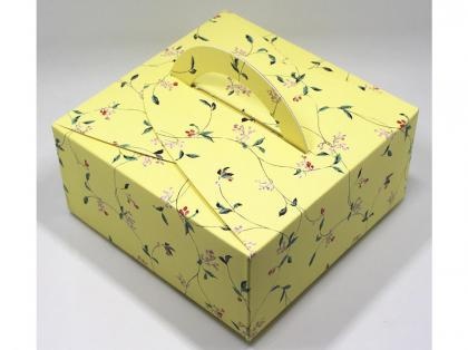 Cake Floral Print Paper Bag With Handle