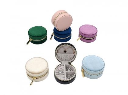 Earing Small Velvet Travel Portable Jewelry Box