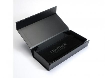 Branding Logo Matte Black Magnetic Gift Box