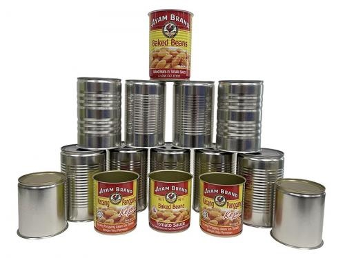 OEM and ODM Round Food Grade Tin Can with Easy Open Lid For Sale