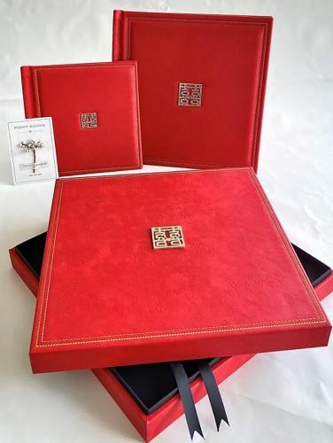 OEM and ODM High quality Chinese handcrafted exquisite photo album with gift box For Sale
