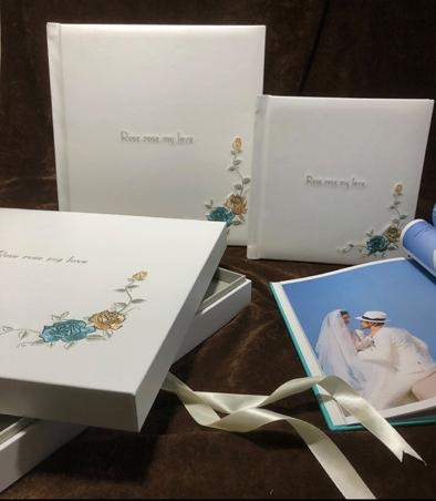 OEM and ODM Custom wedding album collection with gift paper box For Sale