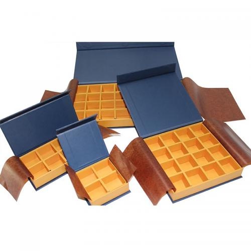 OEM and ODM Magnetic Paper Chocolate Packaging Gift Boxes With Divider Cardboard For Sale