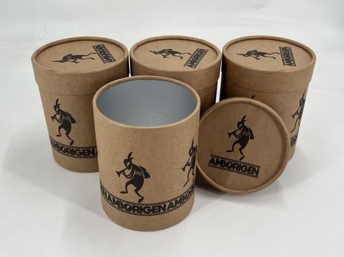 OEM and ODM Large Food Grade Paper Canister Kraft Paper Canisters Foil Lined For Sale