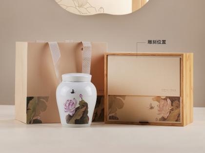 Lotus Pattern Ceramic Single-Pot Packaging