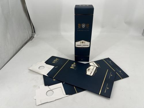 OEM and ODM Hot Stamping White Card Paper Box Wine Packaging High-grade Gift For Sale